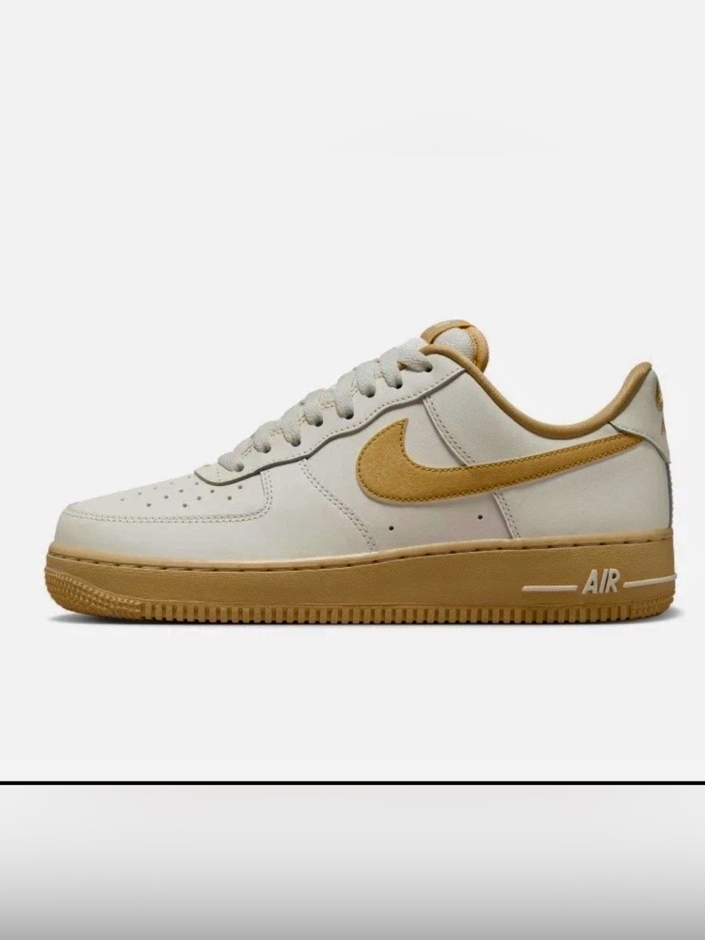 Woman’s Nike Air Force 1 '07 Low Sail Sesame FZ3597-133 - Brand New! Size 9.5 - Picture 2 of 4